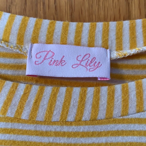 Pink Lily Yellow Blouse - Picture 2 of 2